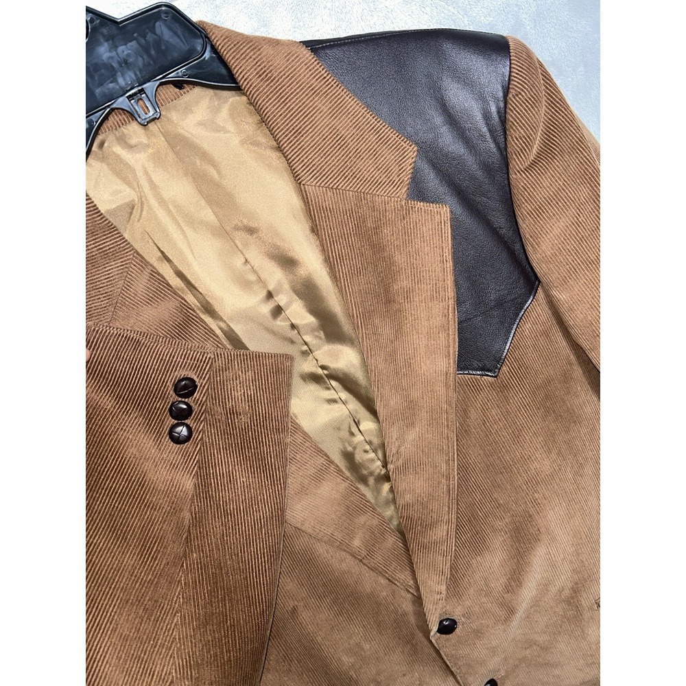 Circle dallas 44r Western Mens Corduroy Jacket Brown